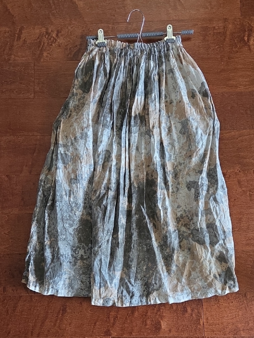 Ichi Antiquites Linen Skirt